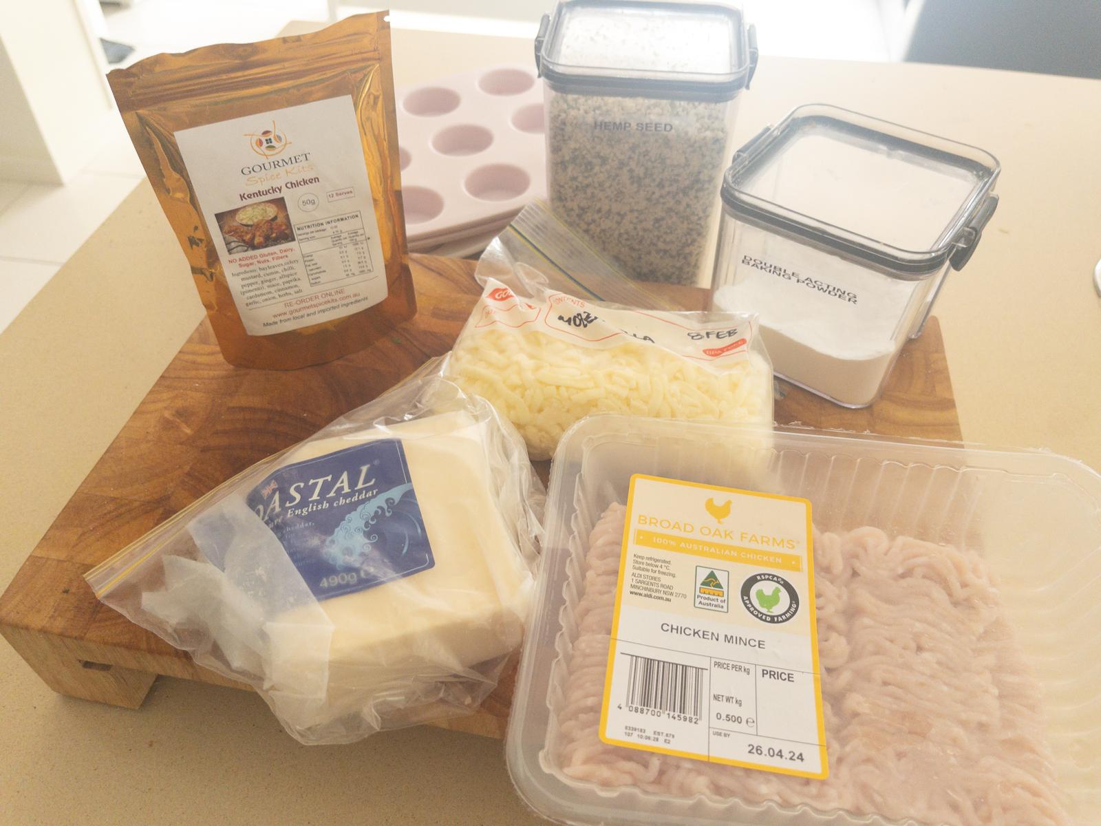 Cheese Stuffed Kentucky Chicken Ballies ingredients